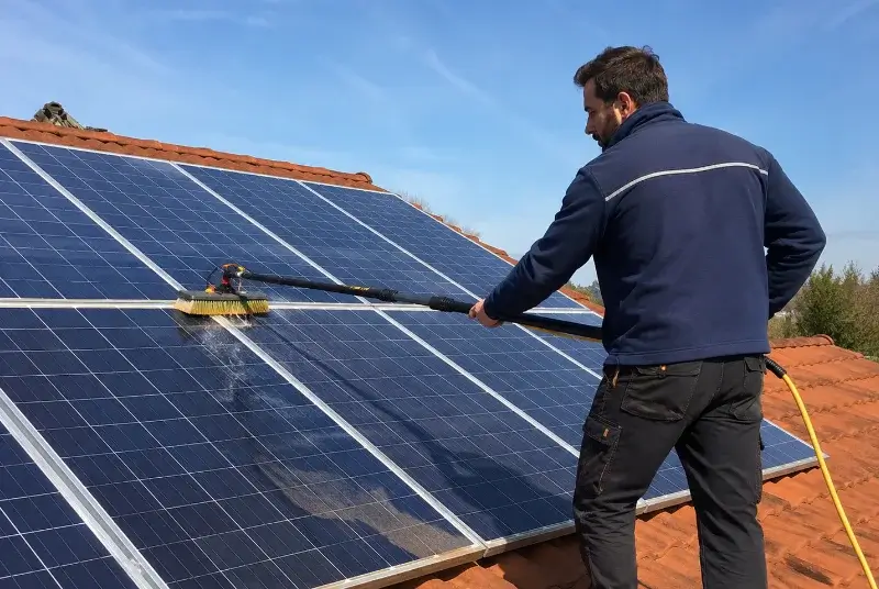 Nettoyage et entretien de panneaux solaires à Val d'Oingt